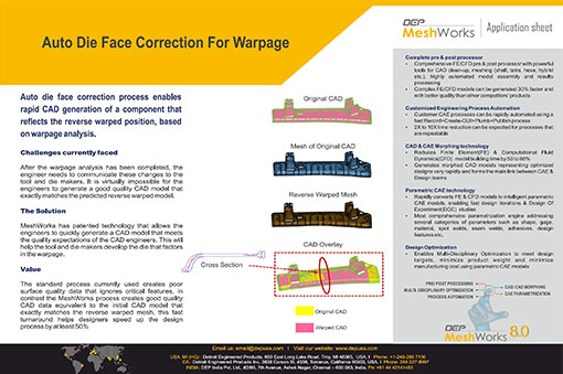 Auto Dies Face Correction For Warpage